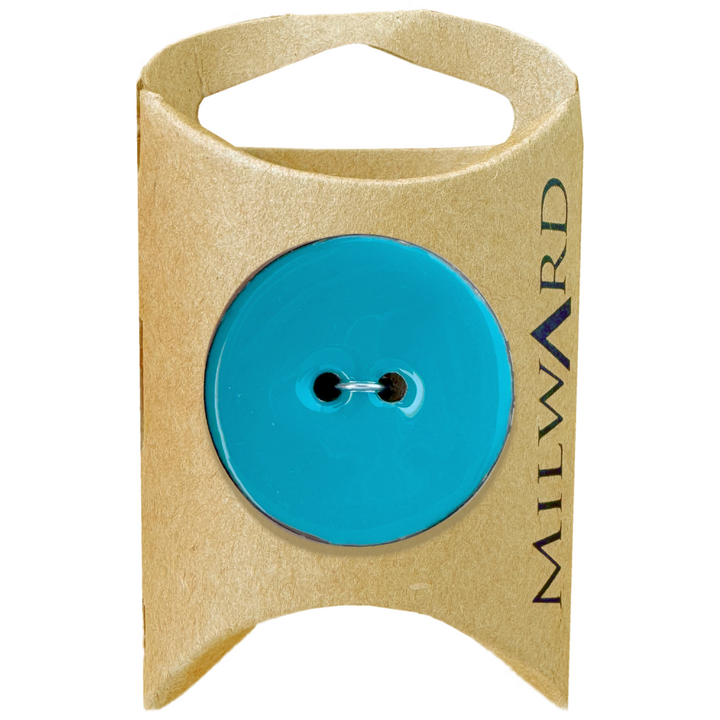 Milward Turquoise Coconut 2-Hole Button