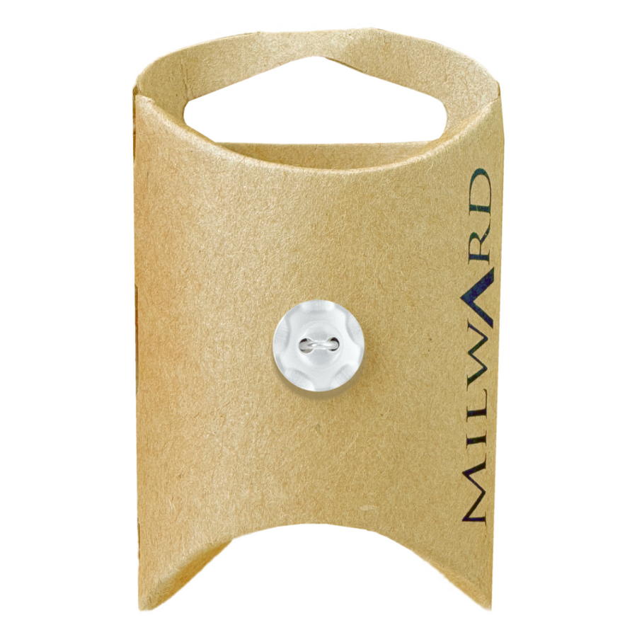 Milward White 2-Hole Wavy Button