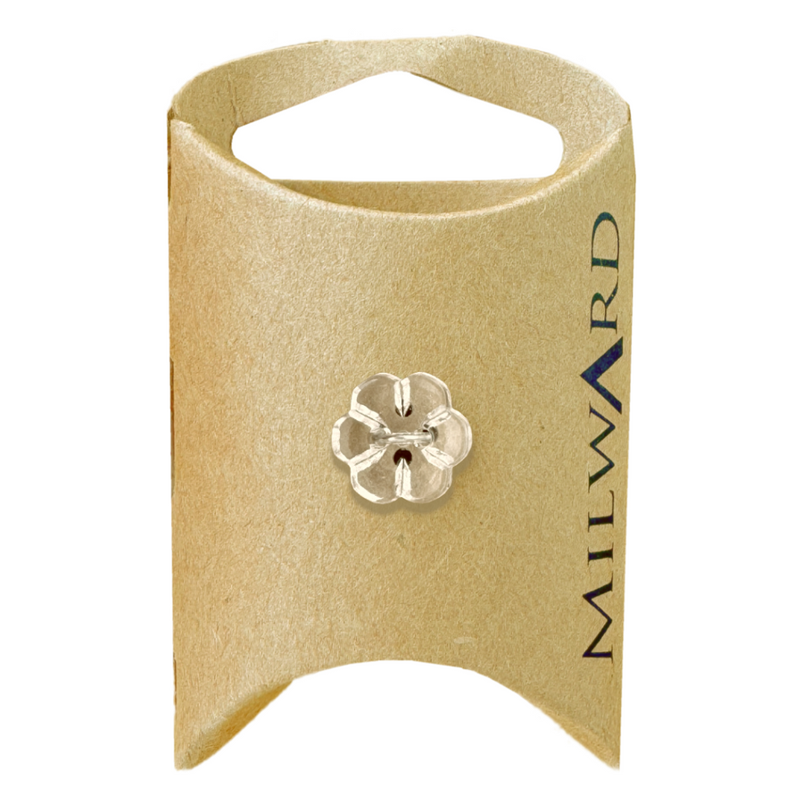 Milward White 2-Hole Flower Button