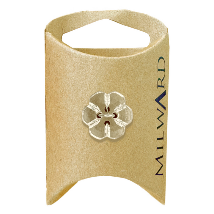 Milward White 2-Hole Flower Button