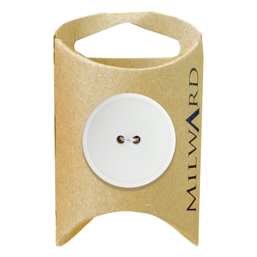 Milward White 2-Hole Basic Button