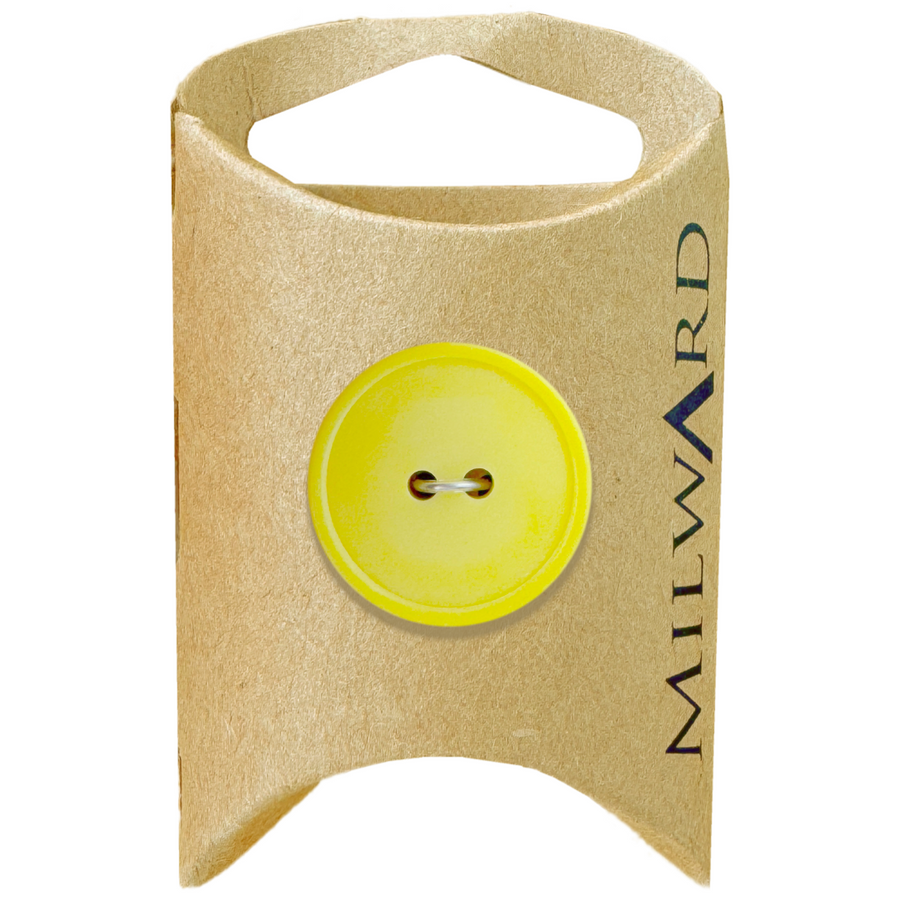 Milward Yellow 2-Hole Basic Button