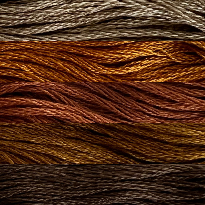 Cosmo Embroidery Floss Browns