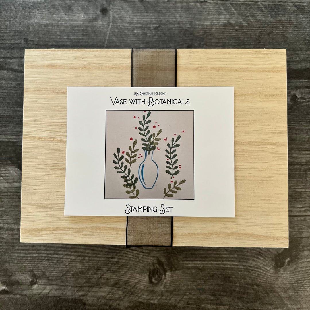 Vase with Botanicals Stamp Set