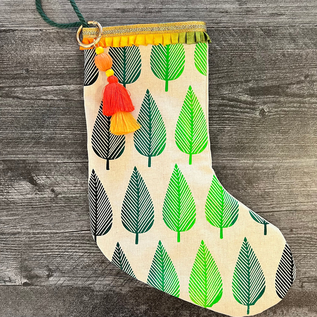 Pine Forest Christmas Stocking