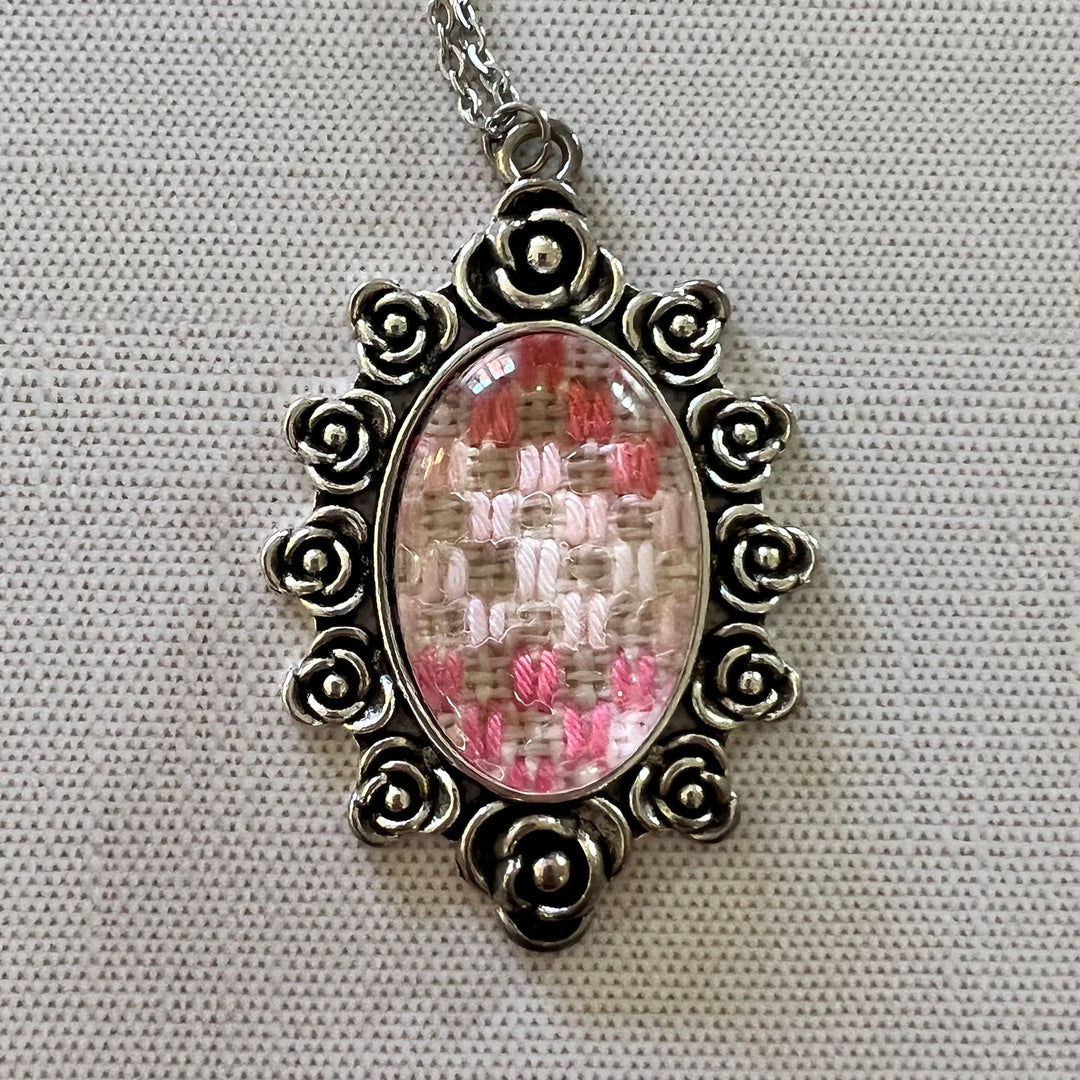 Kogin Embroidery Necklace