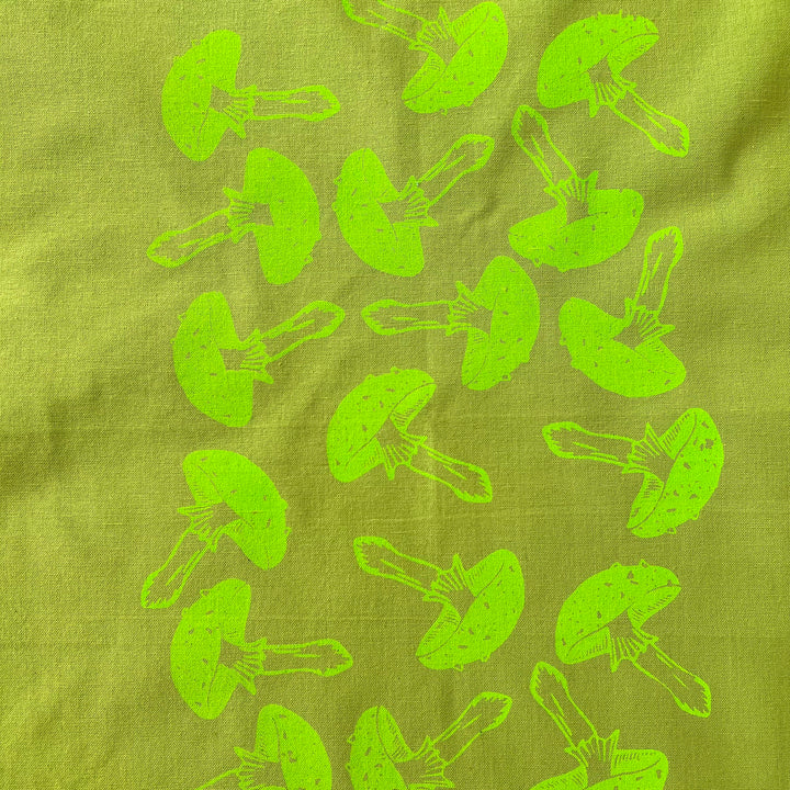 Mushroom Tea Towels ~ Screen Printed Cotton