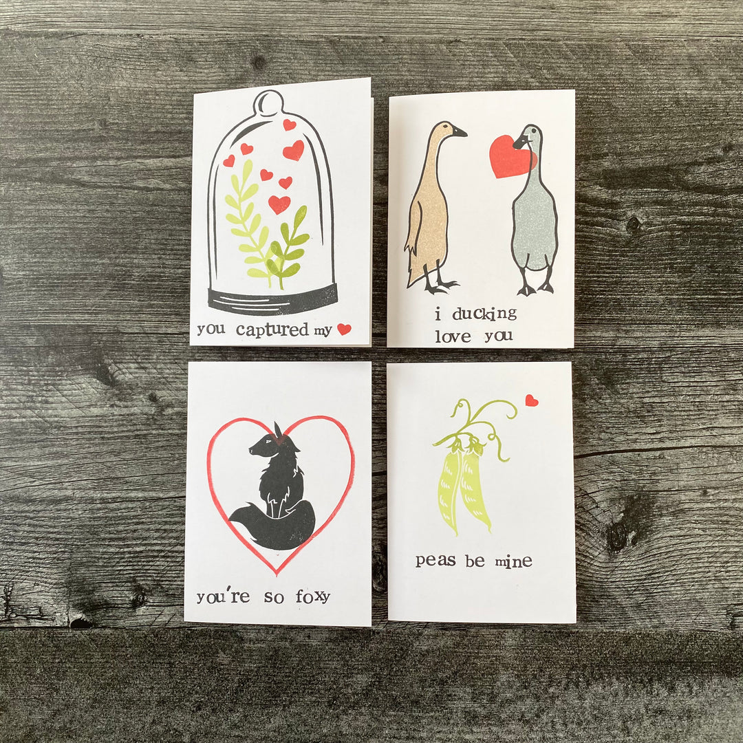 Valentine's Day Cards 4 Pack
