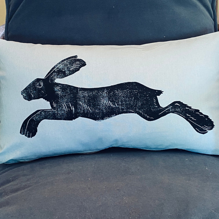 Leaping Hare Pillow