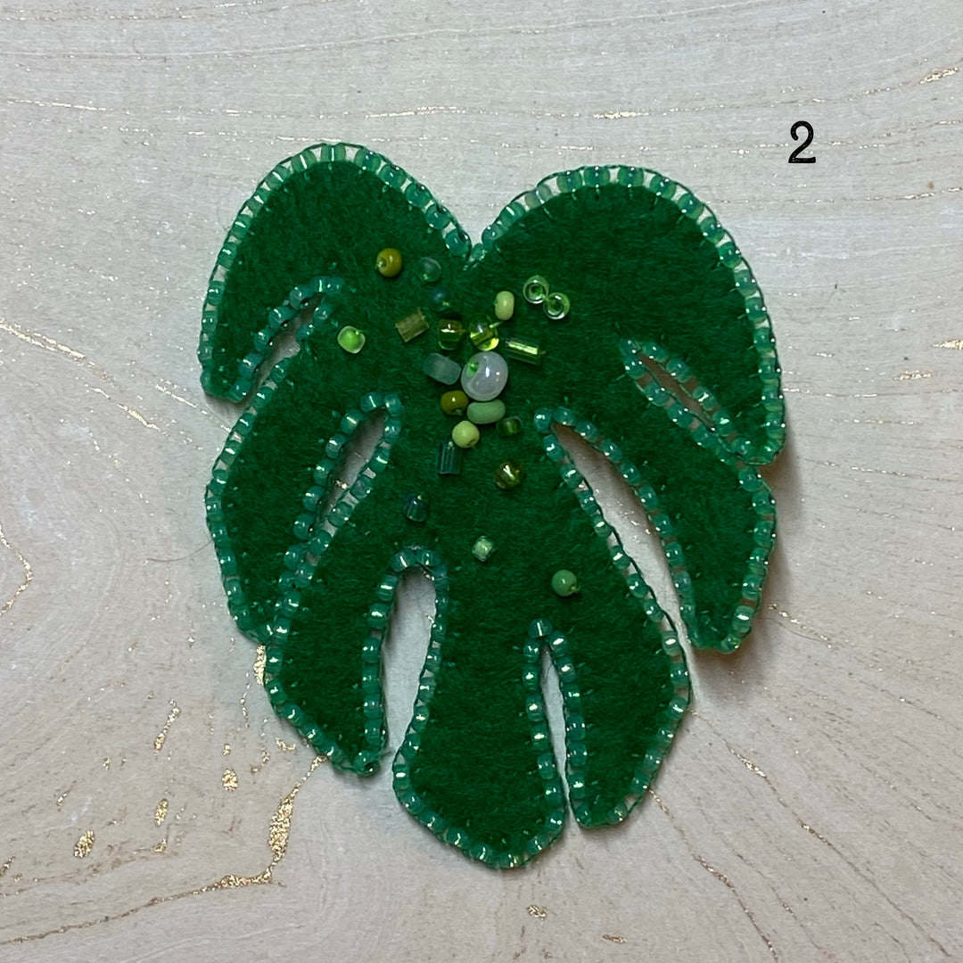 Monstera Leaf Handmade Pin