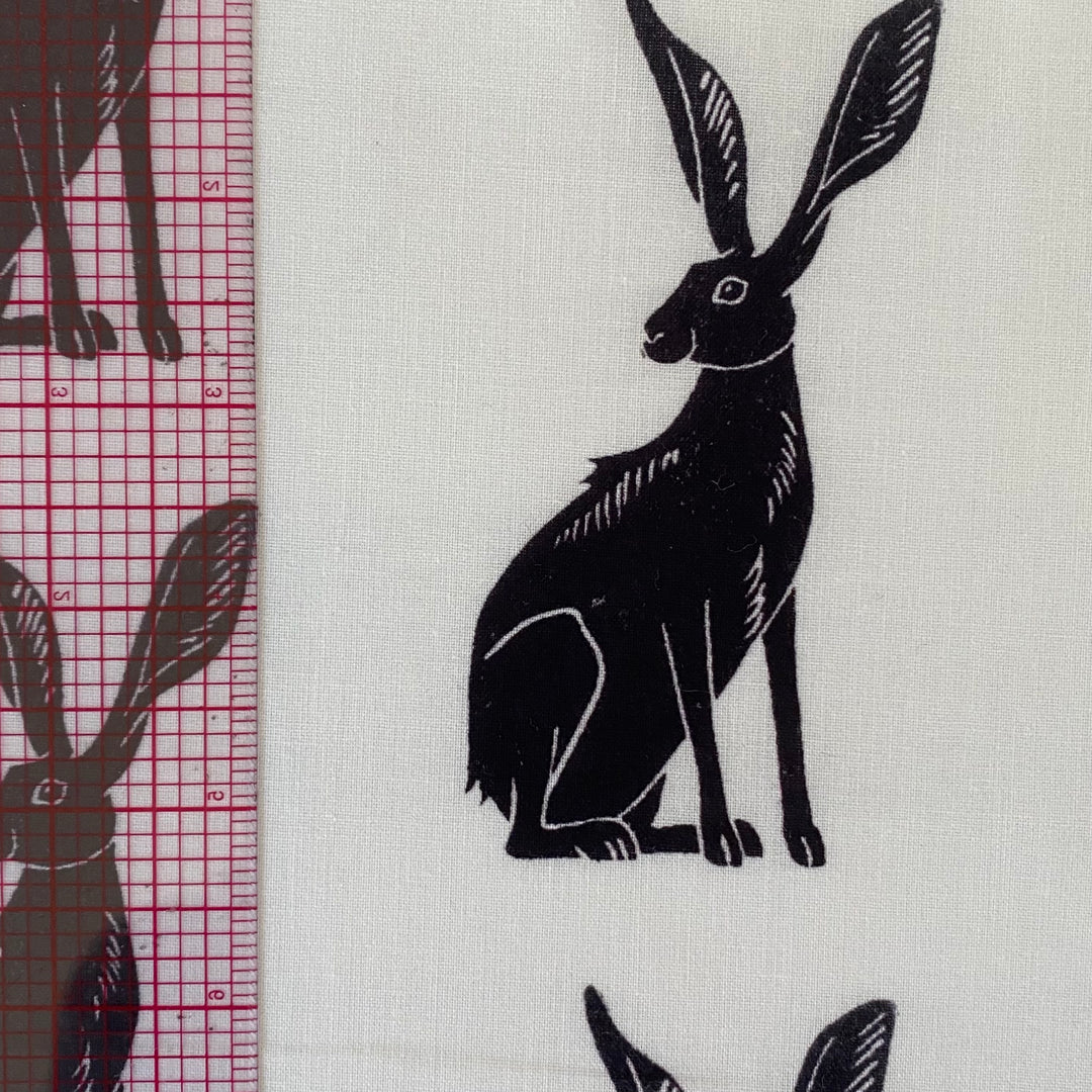 Sitting Hare Fabric