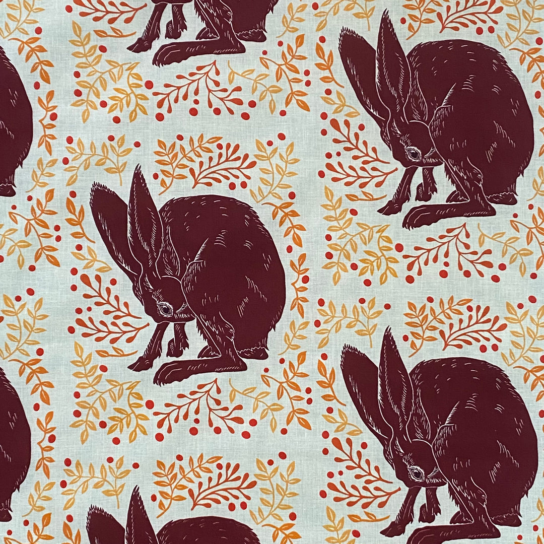 Autumn Hare Fabric