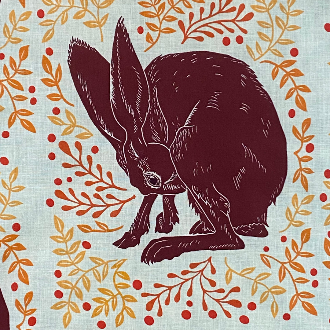 Autumn Hare Fabric