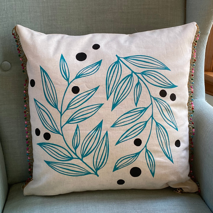 Two Twigs Throw Pillow