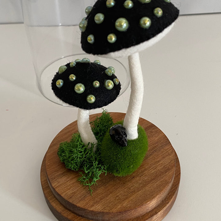 Halloween Mushrooms Cloche